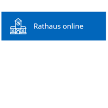 Screenshot des Buttons "Rathaus online" auf der Startseite