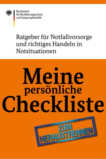 Checkliste Notfallversorgung