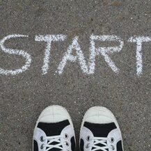 Füße und Start