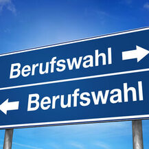 Berufswahl Schild