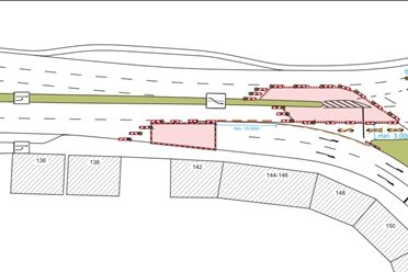 Plan des Gebietes Bismarckstraße